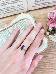 Lapis Petite Rectangle Ring - GF