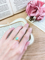 Amazonite Small Cab Ring - GF