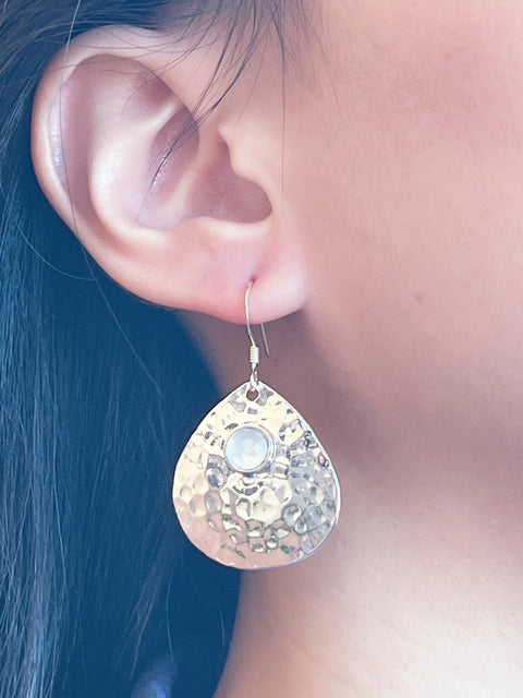 Mother Of Pearl & Drop Earrings - SF