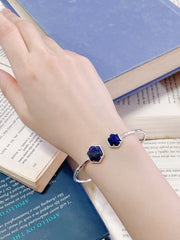 Lapis Octagon Cuff Bracelet - SF