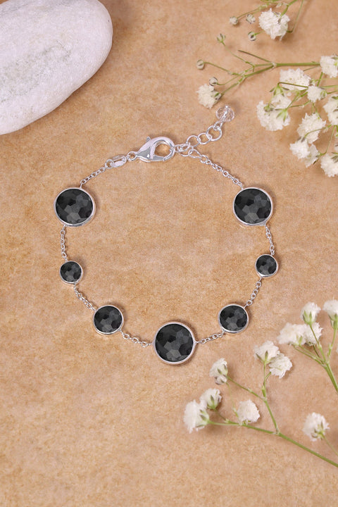 Hematite Station Bracelet - SF