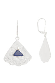 Lapis Fan Drop Earrings - SF