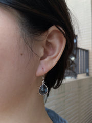 Hematite Teardrop Earrings - SF