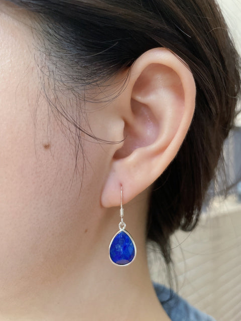Lapis Teardrop Earrings - SF