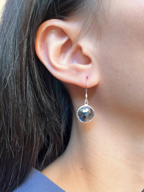 Hematite Round Earrings - SF