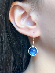 Labradorite Doublet Round Earrings - SF