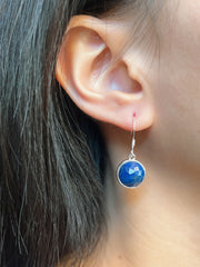 Lapis Round Earrings - SF