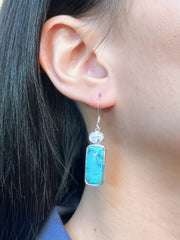 Turquoise Drop Earrings - SF