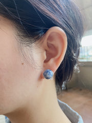 Lapis Clip On Earrings - SF