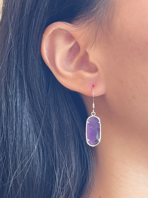 Amethyst Casey Drop Earrings - SF