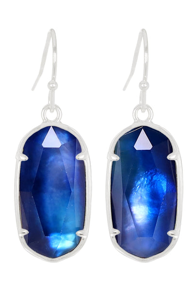 Labradorite Doublet Casey Drop Earrings - SF