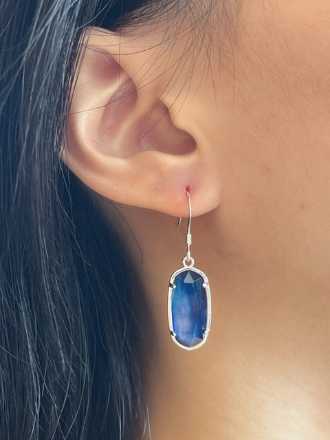 Labradorite Doublet Casey Drop Earrings - SF
