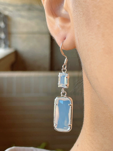 Moonstone Crystal Kasey Earrings - SF