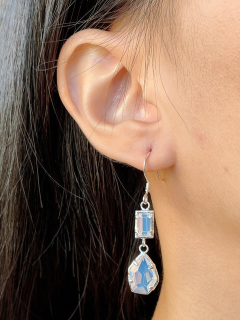 Moonstone Crystal Irene Earrings - SF