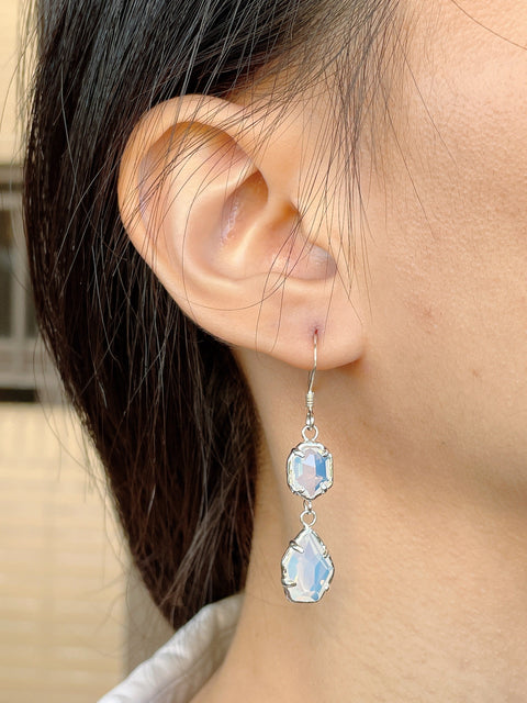 Moonstone Crystal Victoria Earrings - SF