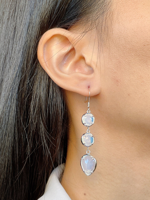 Moonstone Crystal Alicia Earrings - SF