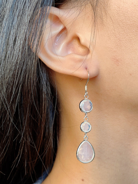 Moonstone Crystal Kylee Earrings - SF