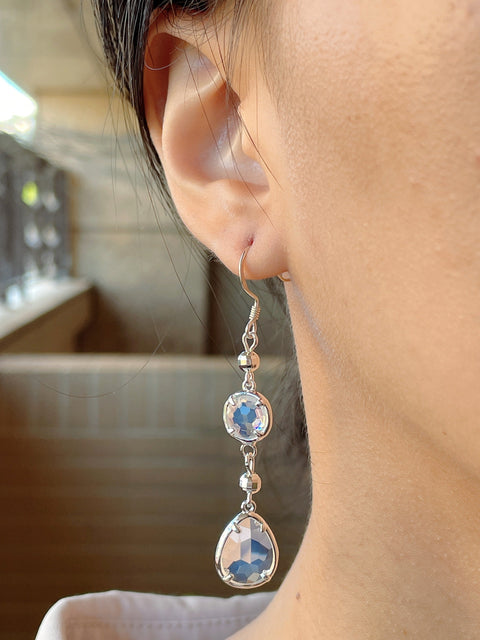 Moonstone Crystal Zana Earrings - SF
