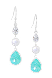 Amazonite Drop Earrings - SF