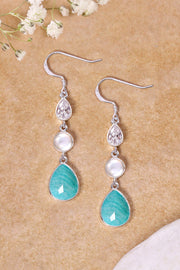 Amazonite Drop Earrings - SF