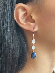 Lapis Drop Earrings - SF