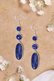 Lapis Angelica Statement Earrings - SF