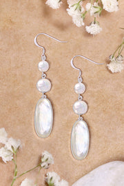 Mother Of Pearl Statement Earrings - SF