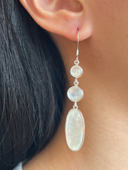 Mother Of Pearl Statement Earrings - SF