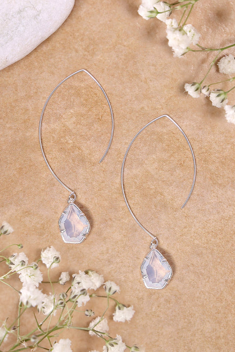 Moonstone Endless Hoop Earrings - SF