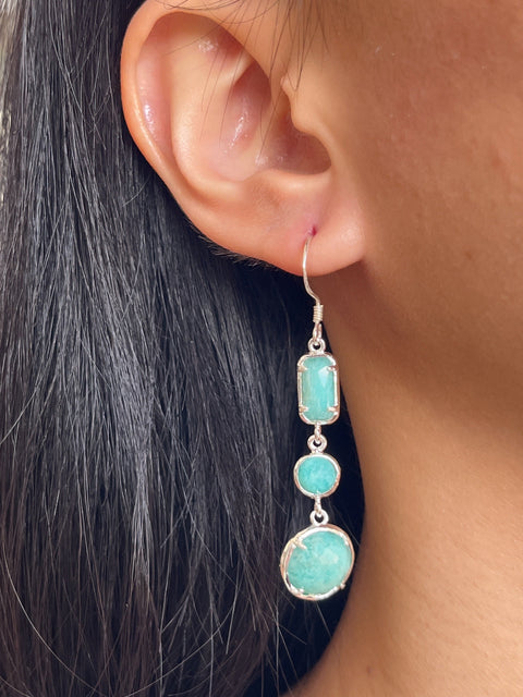 Amazonite Drop Earrings - SF