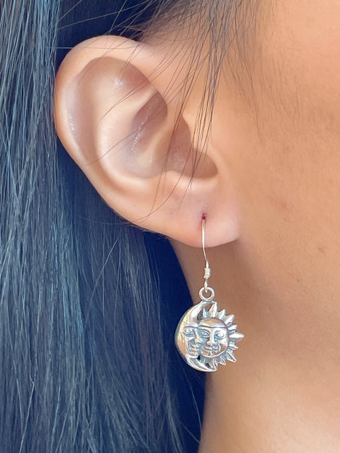 Sun & Moon Drop Earrings - SF