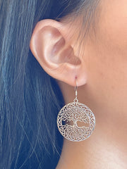 Tree Of Life Drop Earrings - SF