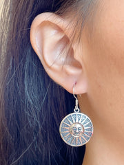 Aztec Sun Drop Earrings - SF