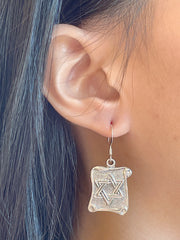 Star Of David Drop Earrings - SF