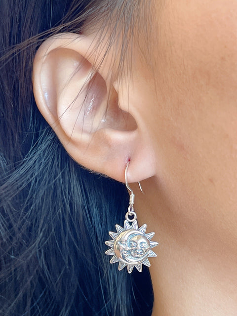 Sun & Moon Drop Earrings - SF