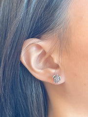 Sterling Silver Sea Turtle Post Earrings - SS