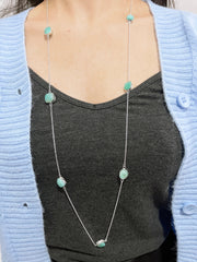 Amazonite Long Station Necklace - SF