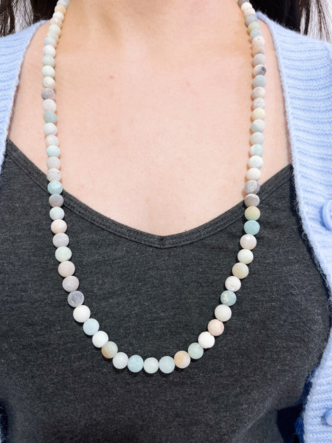 Amazonite Mala Beads Necklace - SF