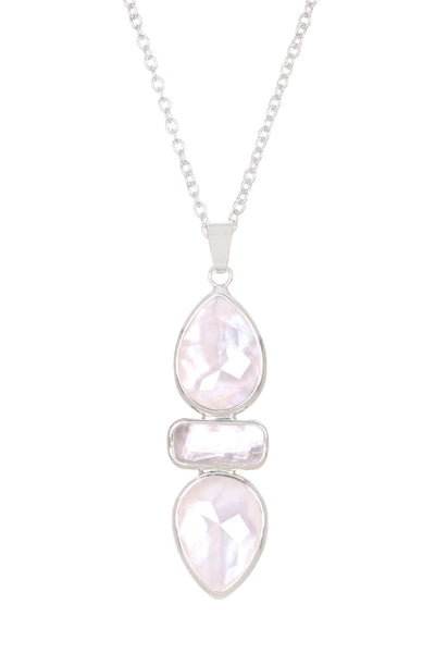 Mother Of Pearl Pendant Necklace - SF