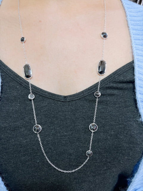 Hematite Ashley Station Necklace - SF