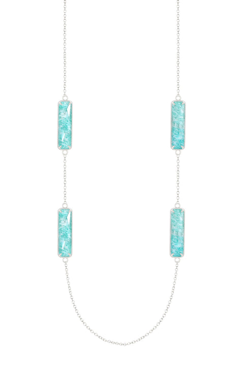 Amazonite 24" Station Necklace - SF