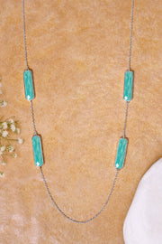 Amazonite 24" Station Necklace - SF