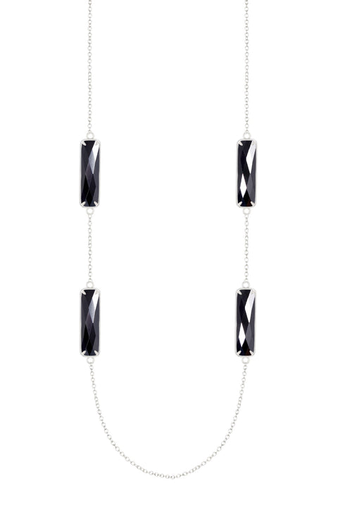 Hematite 24" Station Necklace - SF