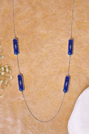 Lapis 24" Station Necklace - SF