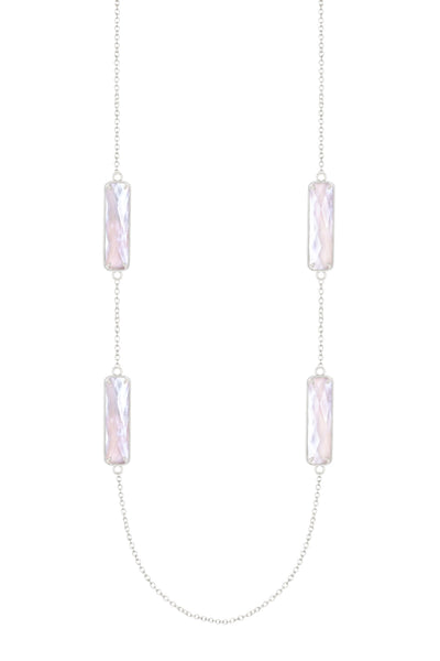 Mother Of Pearl 24" Station Necklace - SF