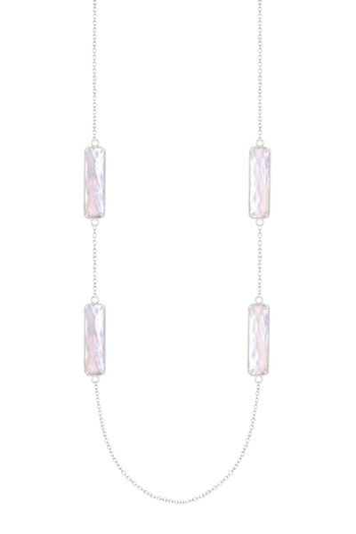 Mother Of Pearl 24" Station Necklace - SF