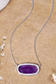 Amethyst Pendant Necklace - SF