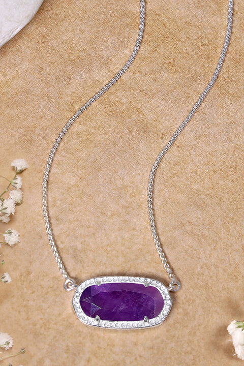 Amethyst Pendant Necklace - SF