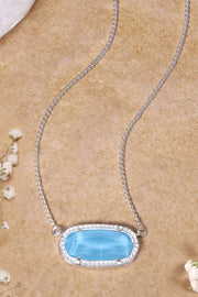 Turquoise Quartz Pendant Necklace - SF