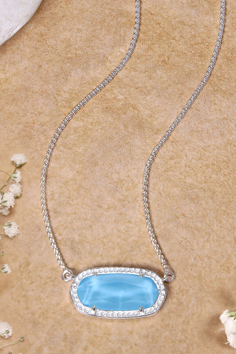 Turquoise Quartz Pendant Necklace - SF